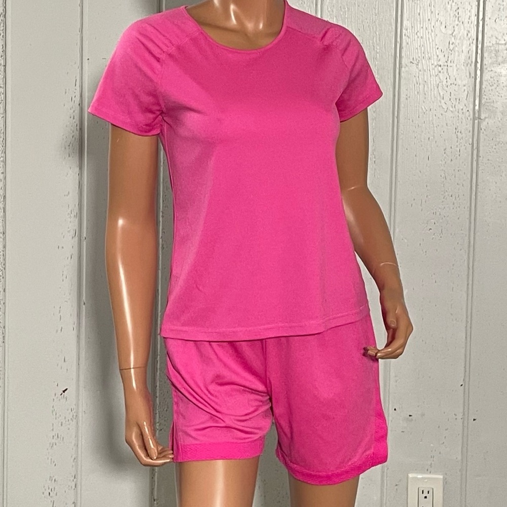 Athletic Works Driworks  Bright Pink 2 Pc Set Sz XL(14-16)